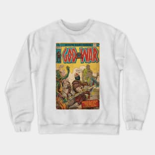 God of War fan art comic book cover Crewneck Sweatshirt